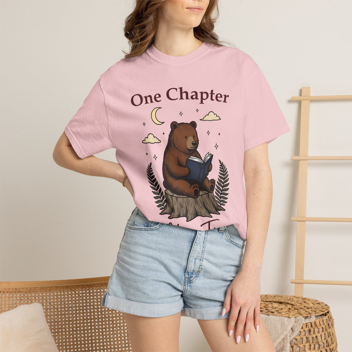 Bear Reading Moonlight Playful T-Shirt – Bookish Animal product image 12
