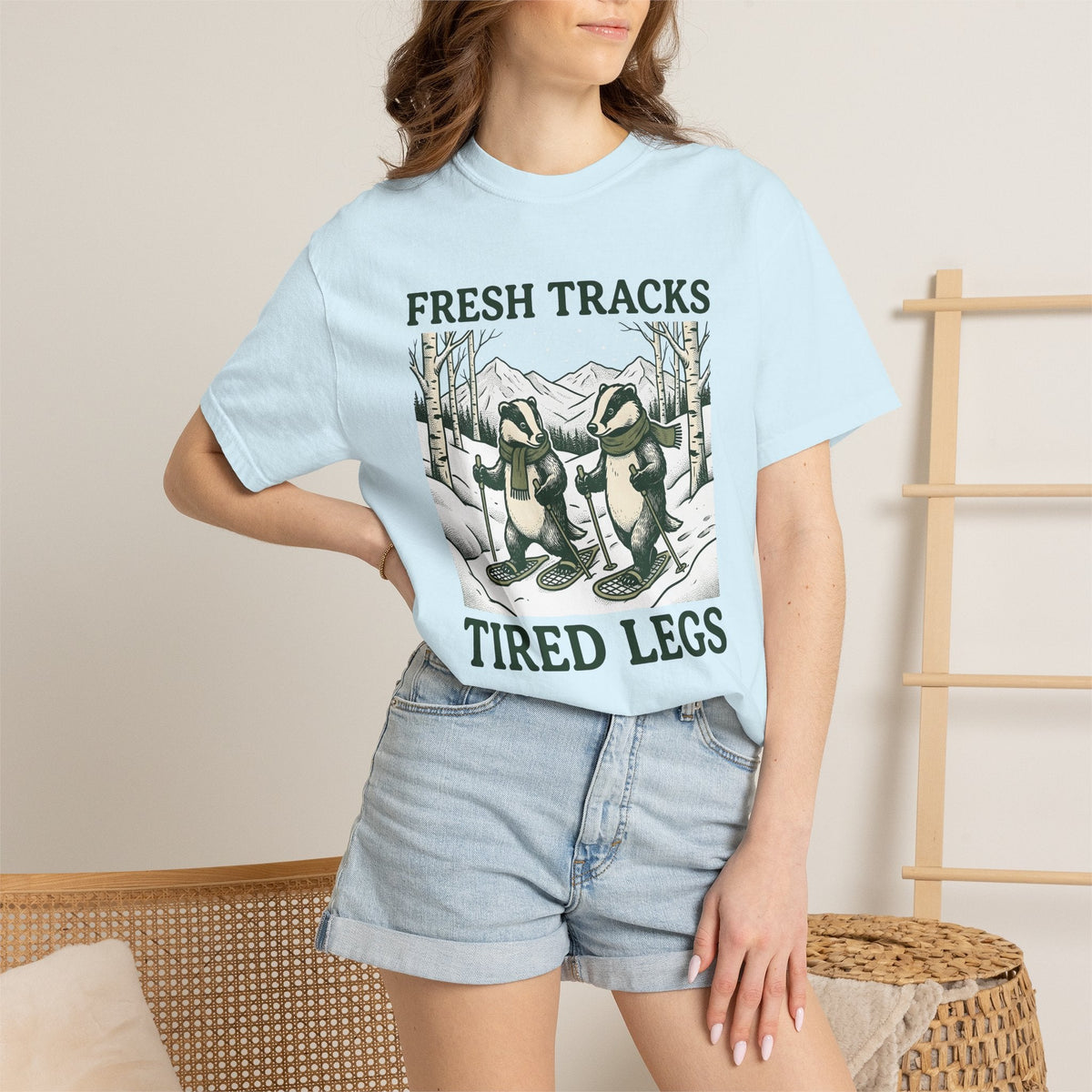 Badger Snowshoe Shirt Sports Camping Unisex Gift Classic product image 9