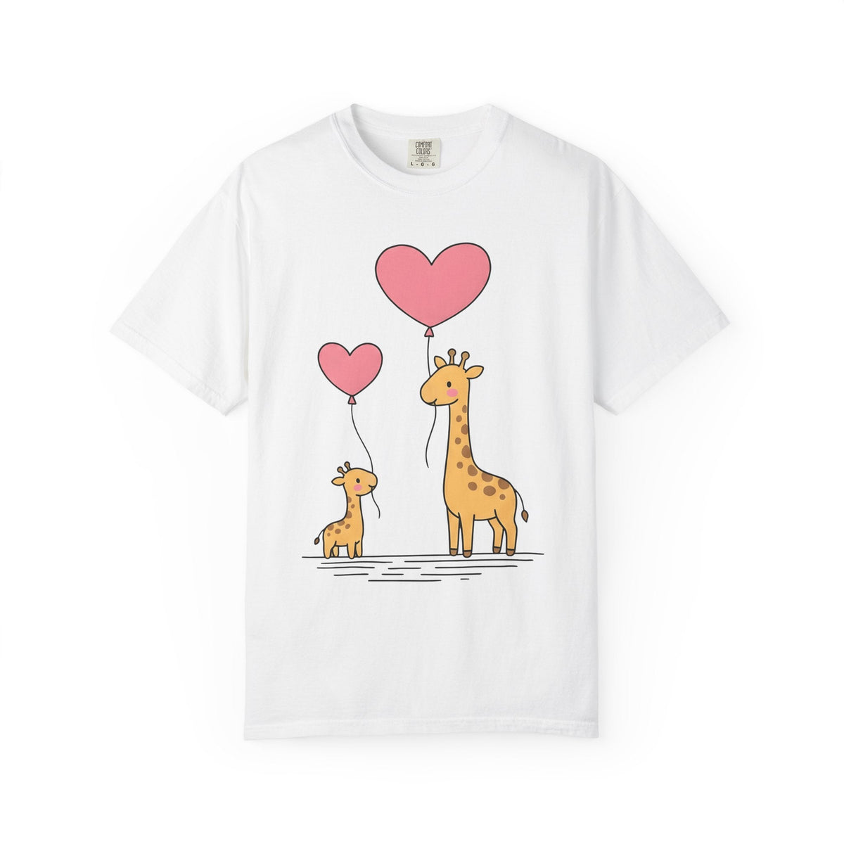Giraffe Pair Shirt Animals Affection Unisex Gift Sweet Tee product image 1
