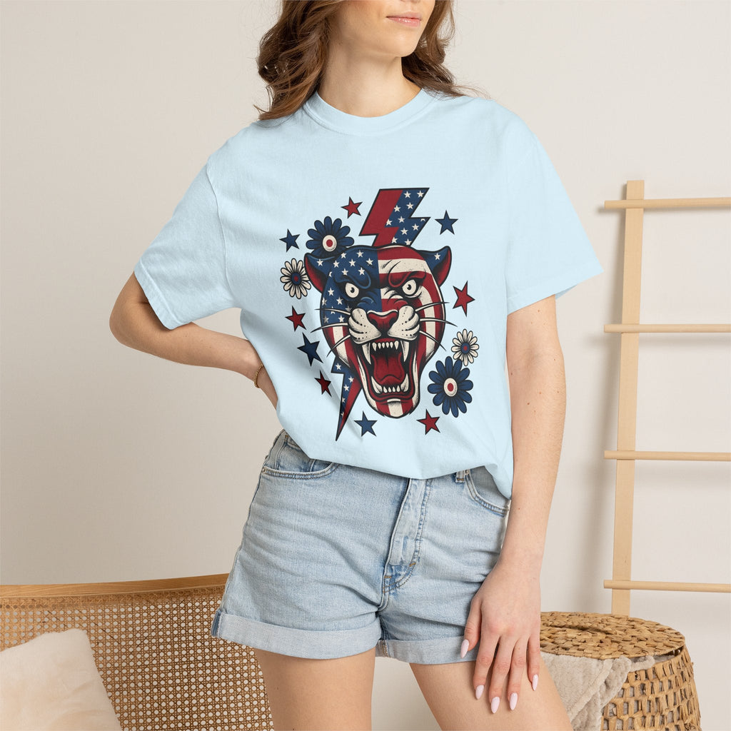 Freedom Panther Shirt America Fauna Gift Women Heritage Tee product image 9