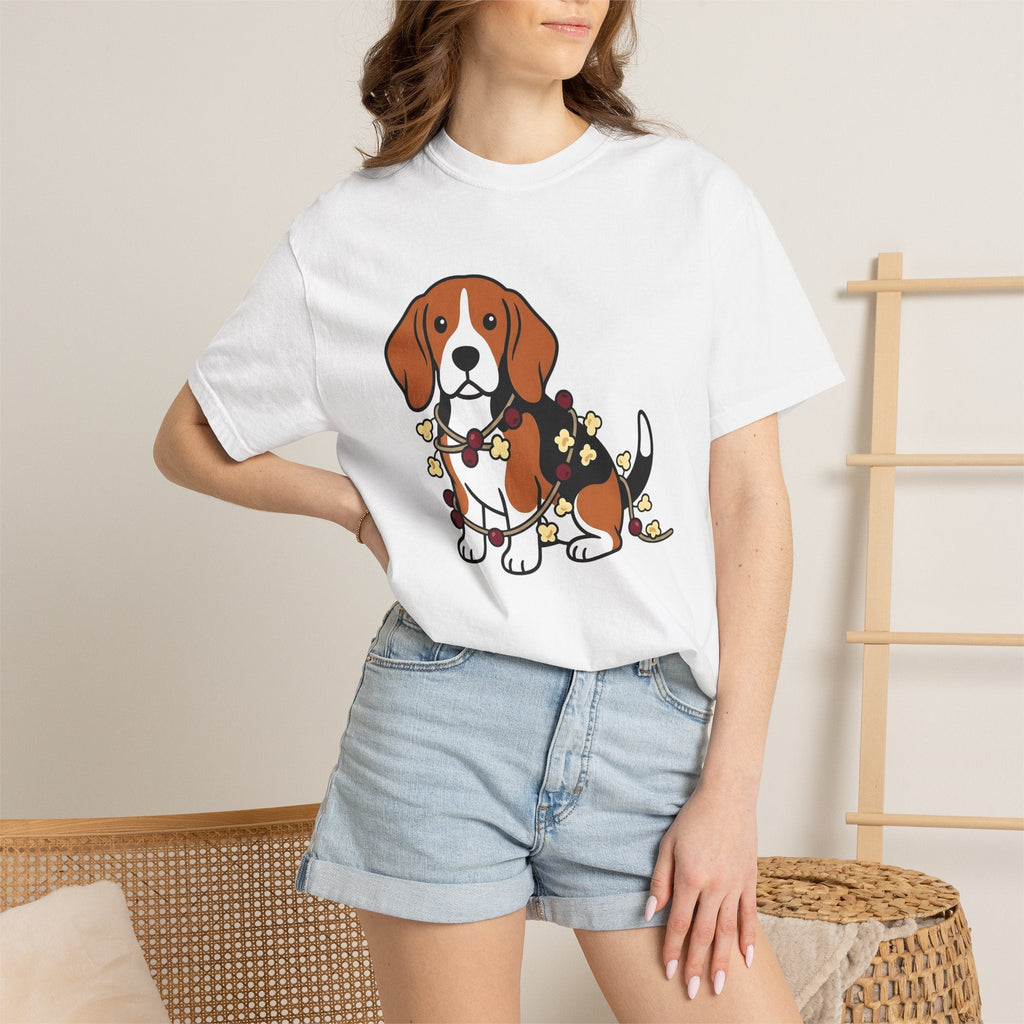 Beagle Hound Shirt Dog Holiday Decor Unisex Gift Animated product image 6