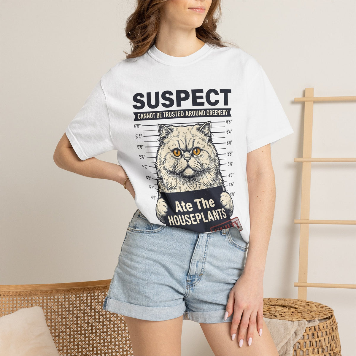 Fluffy Cat Shirt Humor Unisex Gift Vintage Tee Kitten product image 6