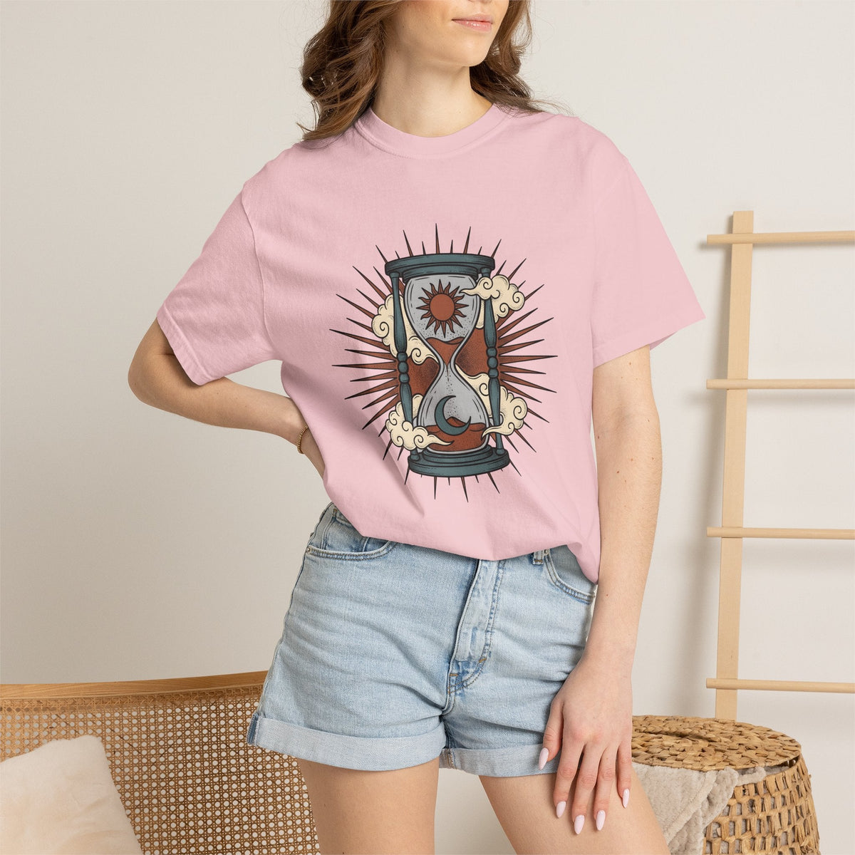 Hourglass Sun Moon Shirt Boho Chic Astrology Unisex Gift product image 12