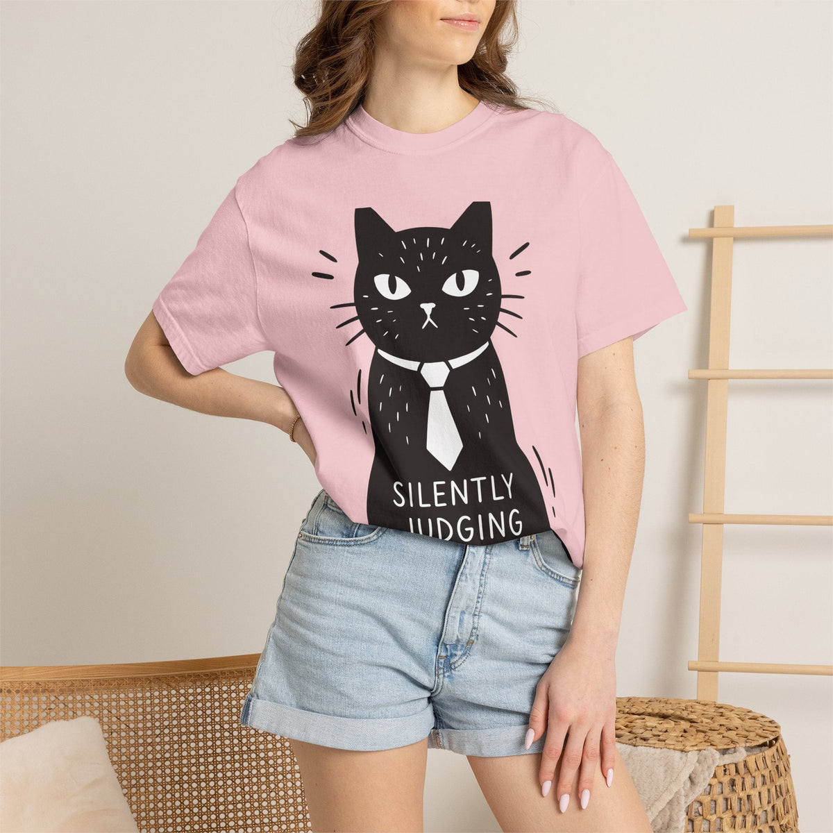 Black Cat Shirt Jokes Unisex Gift Comic Tee Kitty T-Shirt product image 12