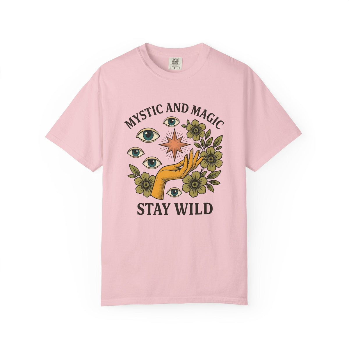 Hand Eye Bloom Shirt Boho Chic Wellness Unisex Gift Rustic product image 3