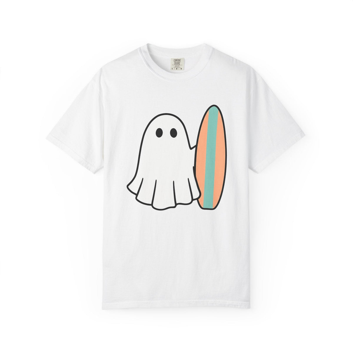 Ghost Wave Shirt Surfing Shore Unisex Gift Simple Tee product image 1