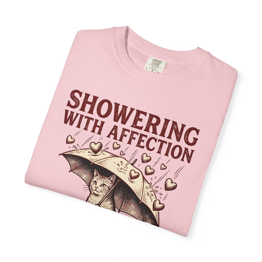 Cat Umbrella Shirt Humor Unisex Gift Vintage Tee Parasol product image 11