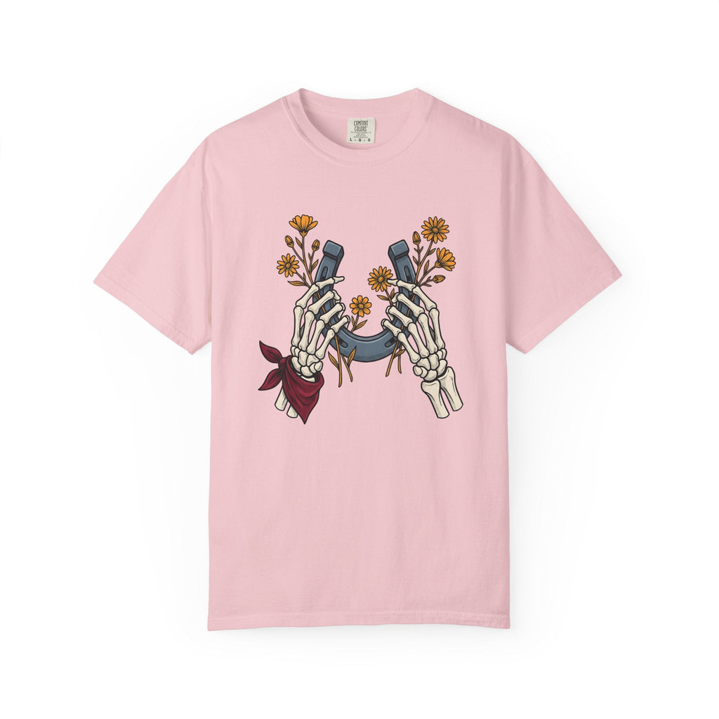 Bone Hands Horseshoe Shirt Cowgirl Ranch Gift Women Neo product image 3
