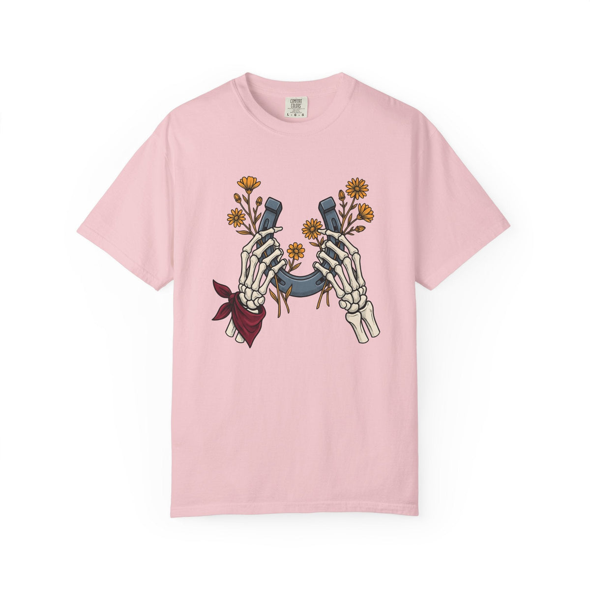 Bone Hands Horseshoe Shirt Cowgirl Ranch Gift Women Neo product image 3