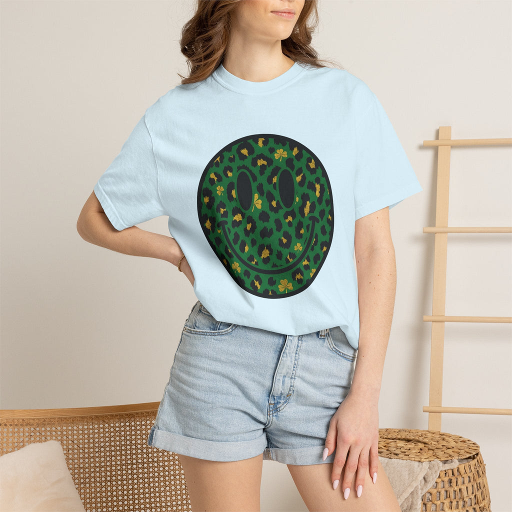 Smiley Face Shirt St Patrick's Day Animal Print Unisex Gift product image 9