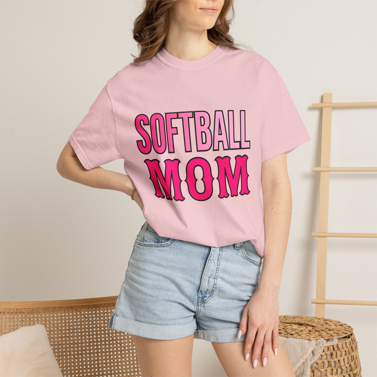 Athletic Mom Shirt Moms Baseball Gift for Women Solid Tee product image 12