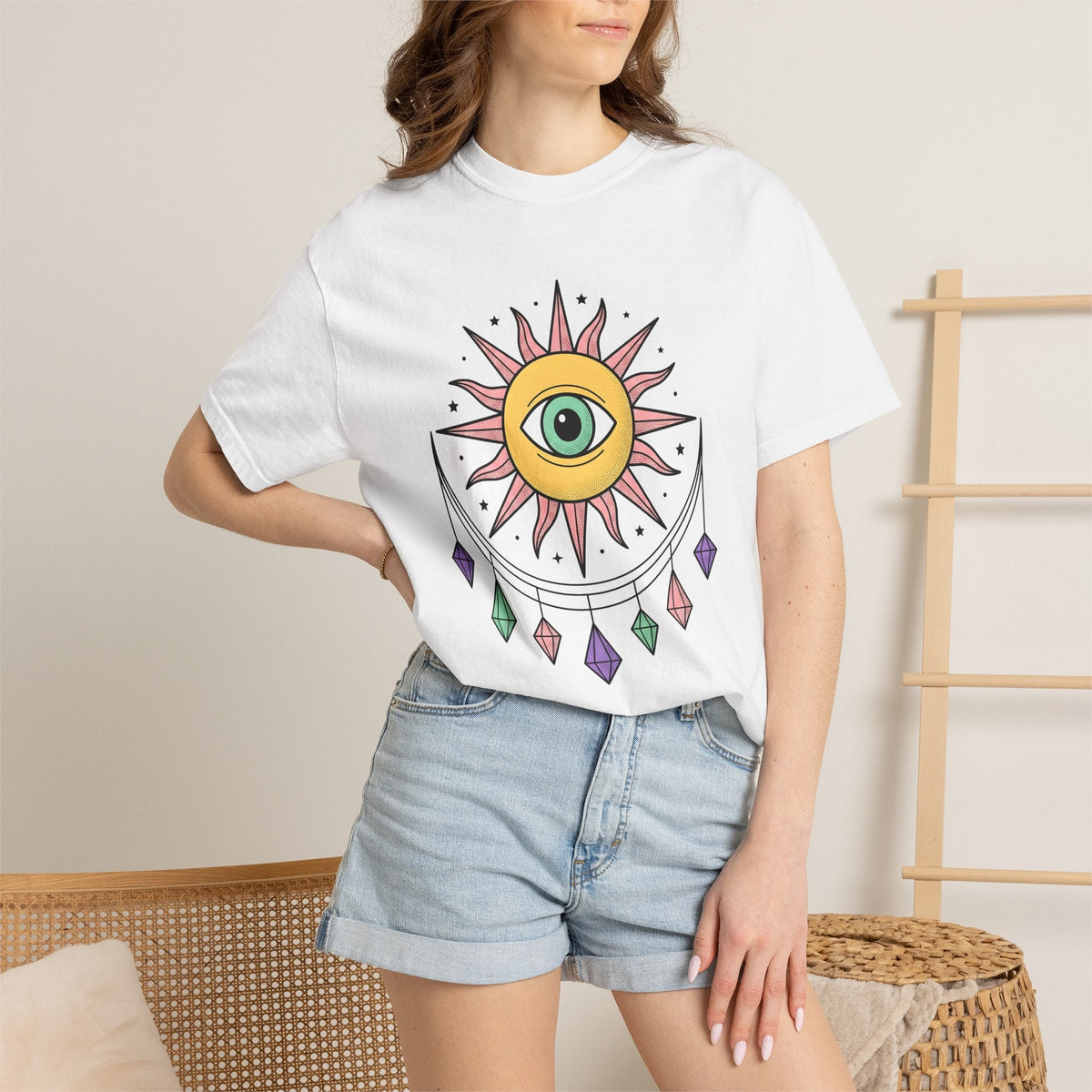 Sun Eye Shirt Boho Chic Metaphysical Unisex Gift Spiritual product image 6