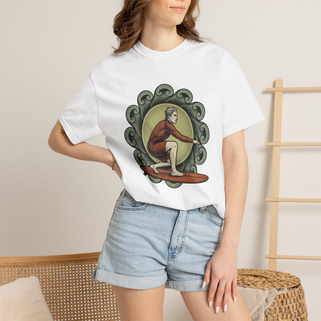 Surfer Shirt Sports Shore Gift Women Hand Drawn Tee product image 6