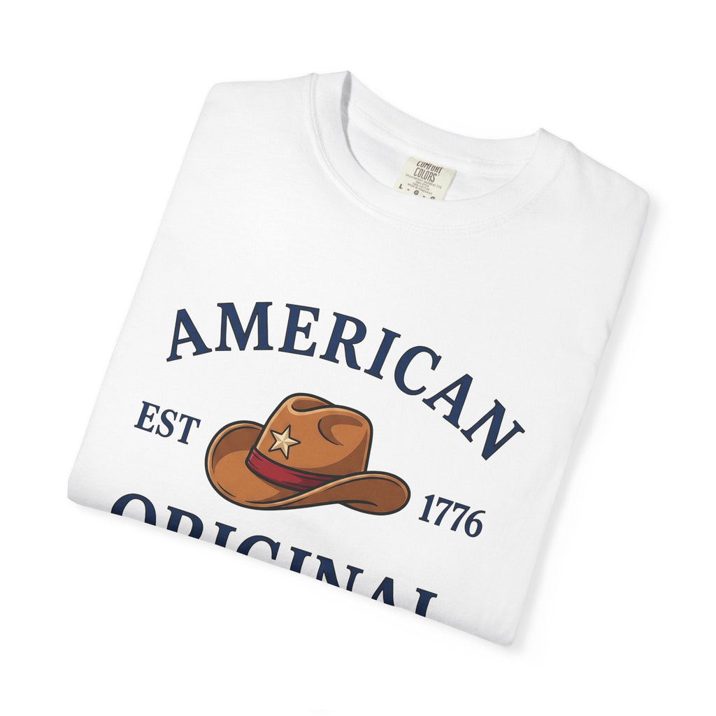 Cowboy Hat Shirt America Western Unisex Gift Vintage Tee Stetson T-Shirt Patriot