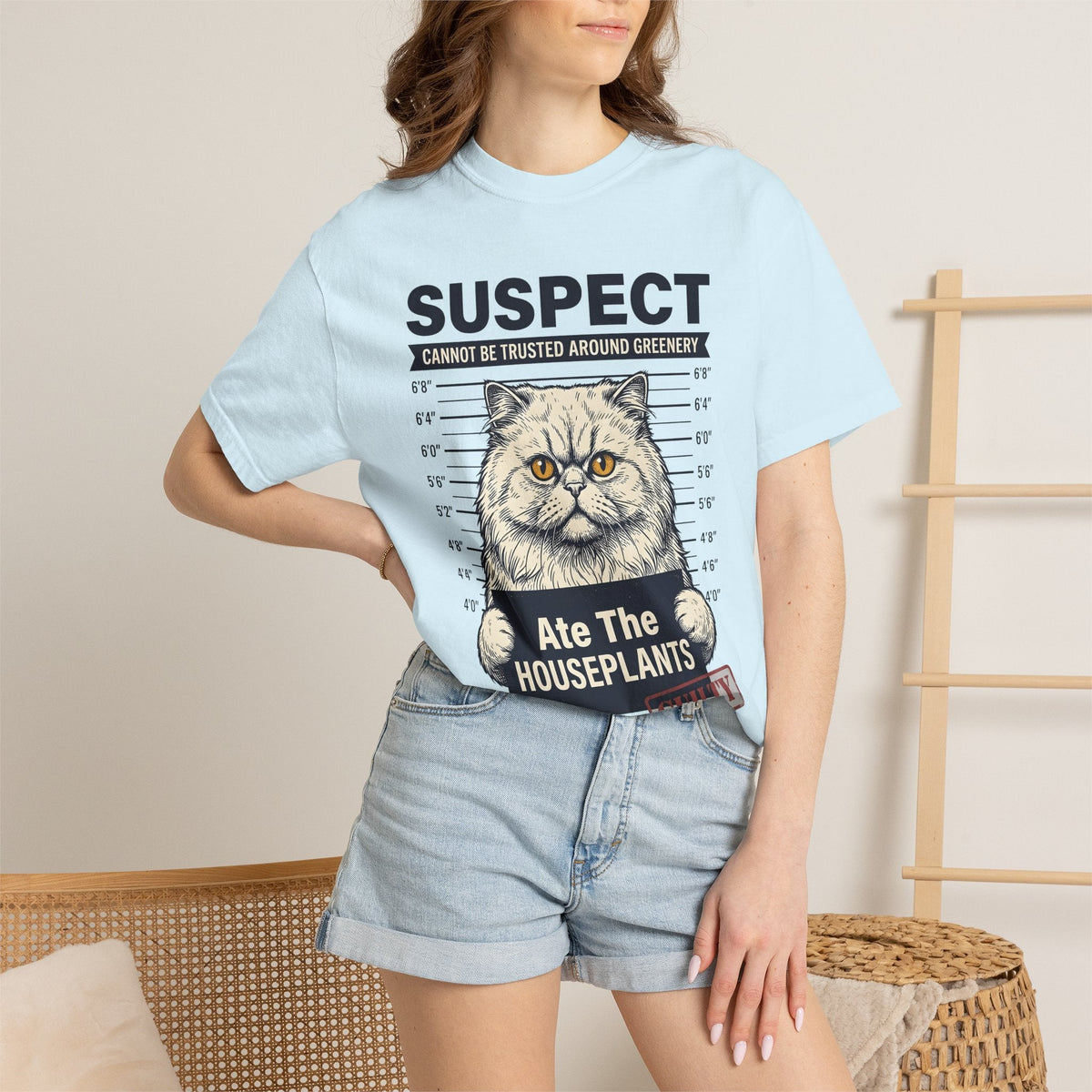 Fluffy Cat Shirt Humor Unisex Gift Vintage Tee Kitten product image 9