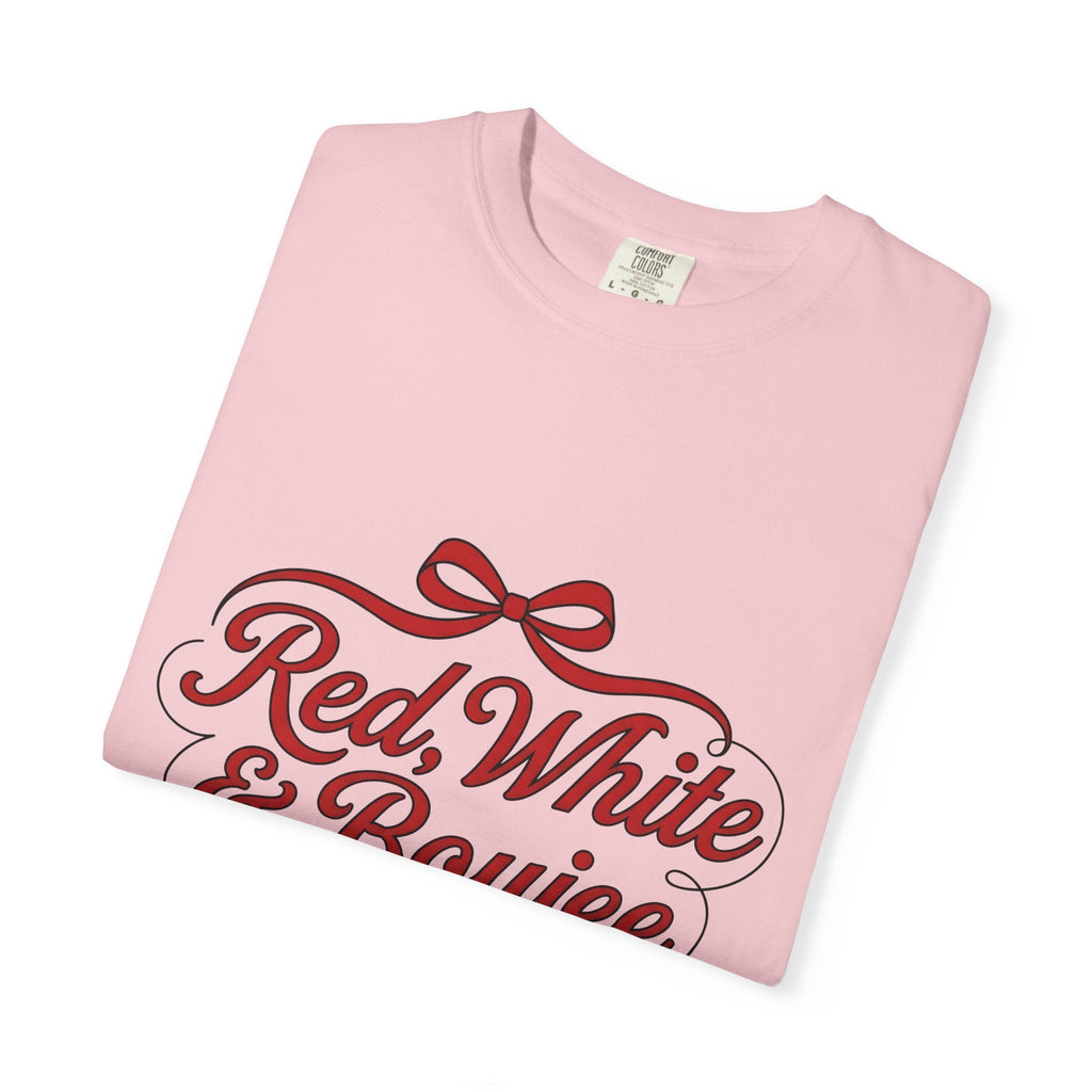 Red Ribbon Design Shirt 4th Of July Flag Gift Women product image 11