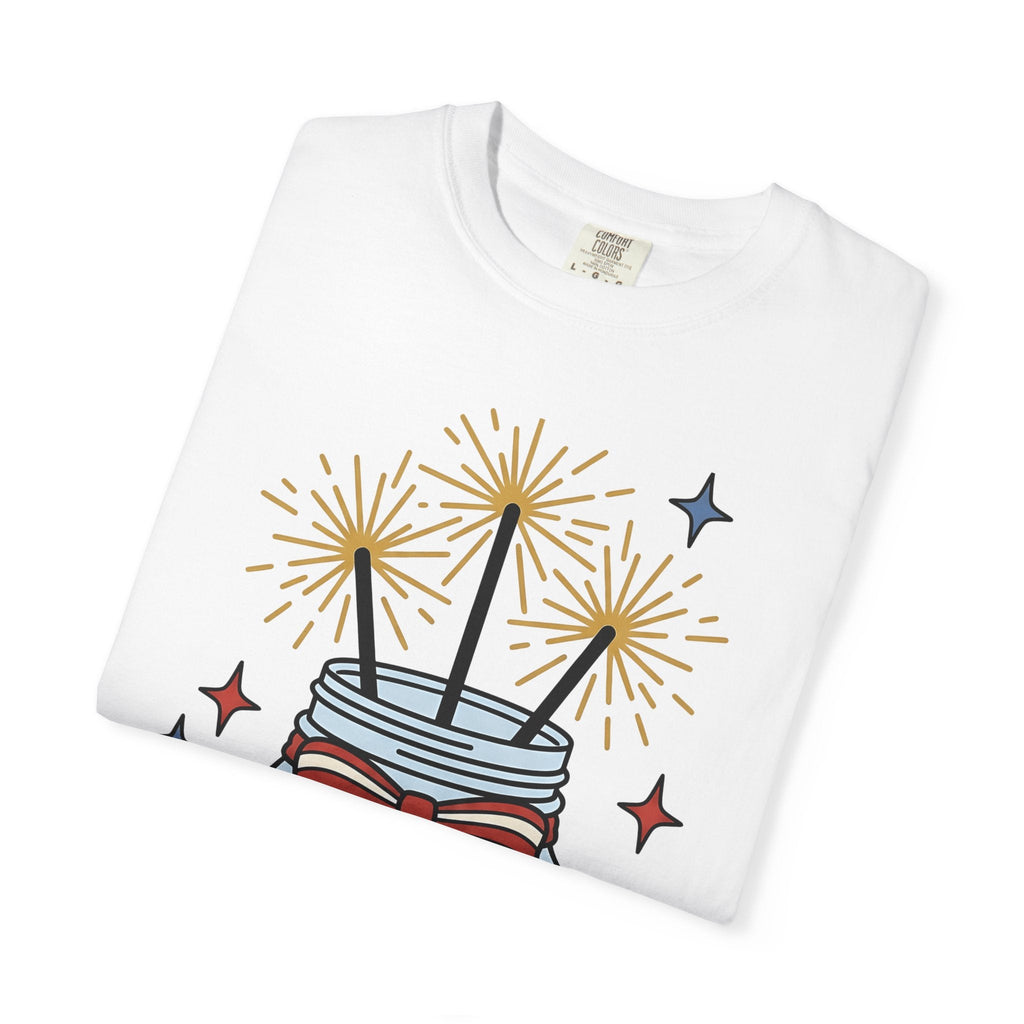 Glass Jar Sparkler Shirt America 4Th Of July Festival product image 5
