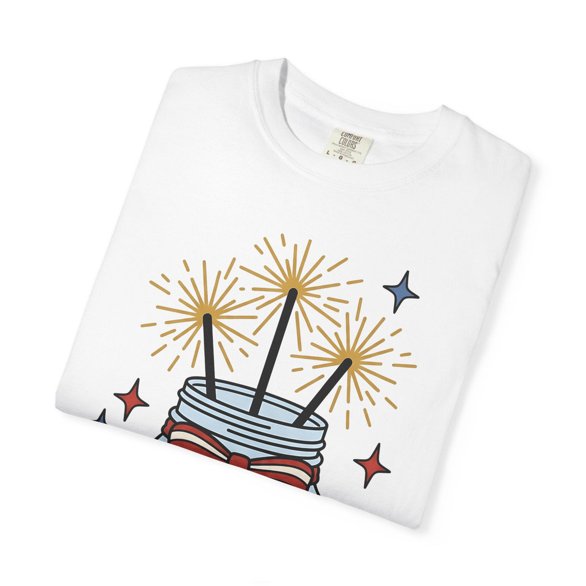 Glass Jar Sparkler Shirt America 4Th Of July Festival product image 5