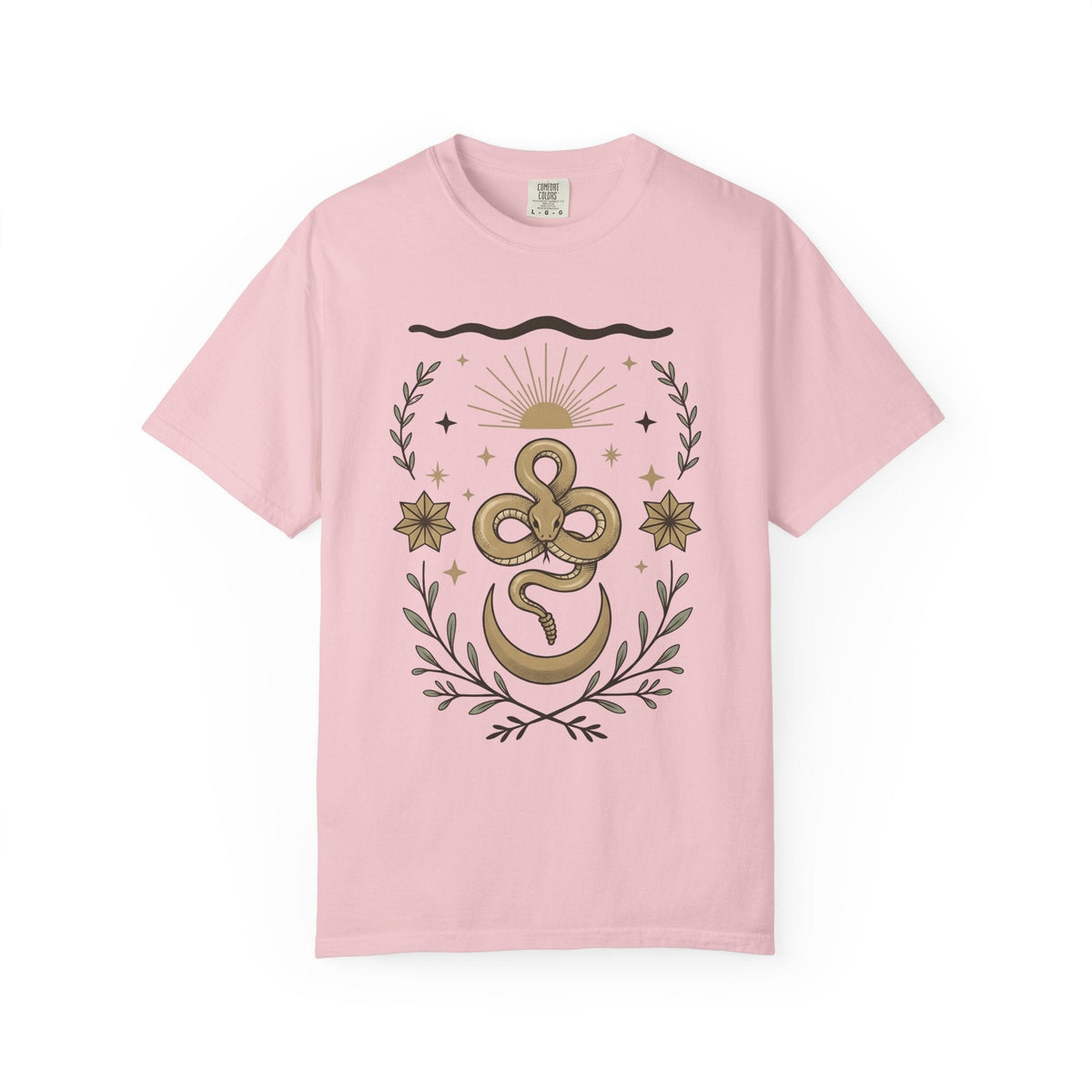 Serpent Moon Shirt Boho Chic Star Signs Unisex Gift product image 3