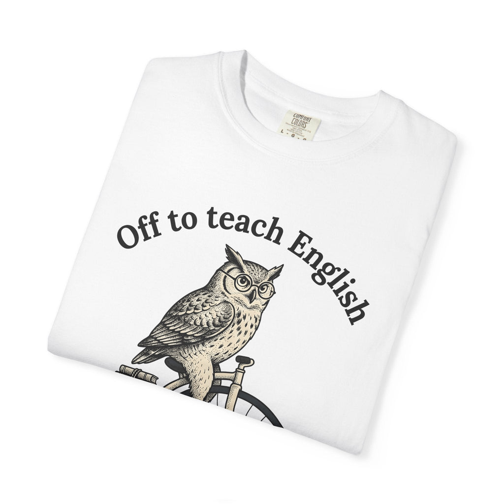 Owl Cycling Shirt Teachers Schooling Unisex Gift Antique product image 5