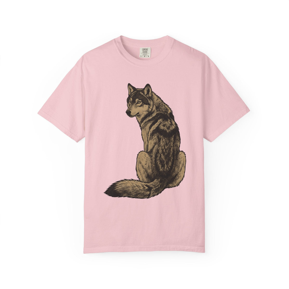 Wolf Illustration Shirt Wildlife Unisex Gift Sketch Tee product image 3