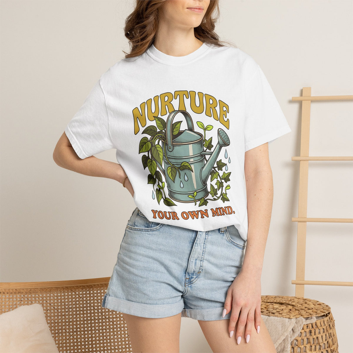 Metal Watering Plants Shirt Boho Chic Horticulture Unisex product image 6