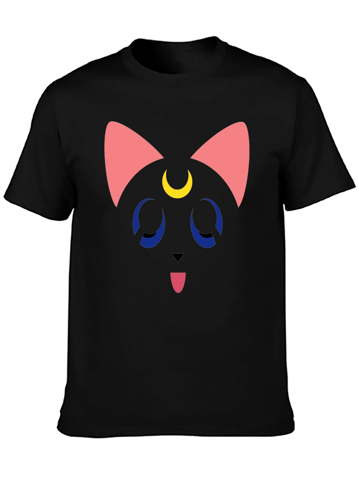 Luna Cat Graphic T-Shirt - Black product image 2