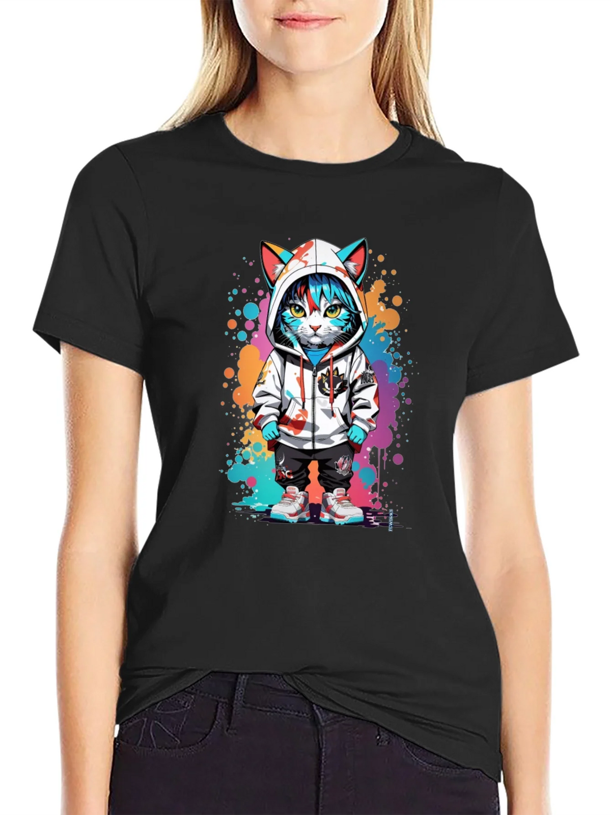 Urban Cat Art T-Shirt product image 2