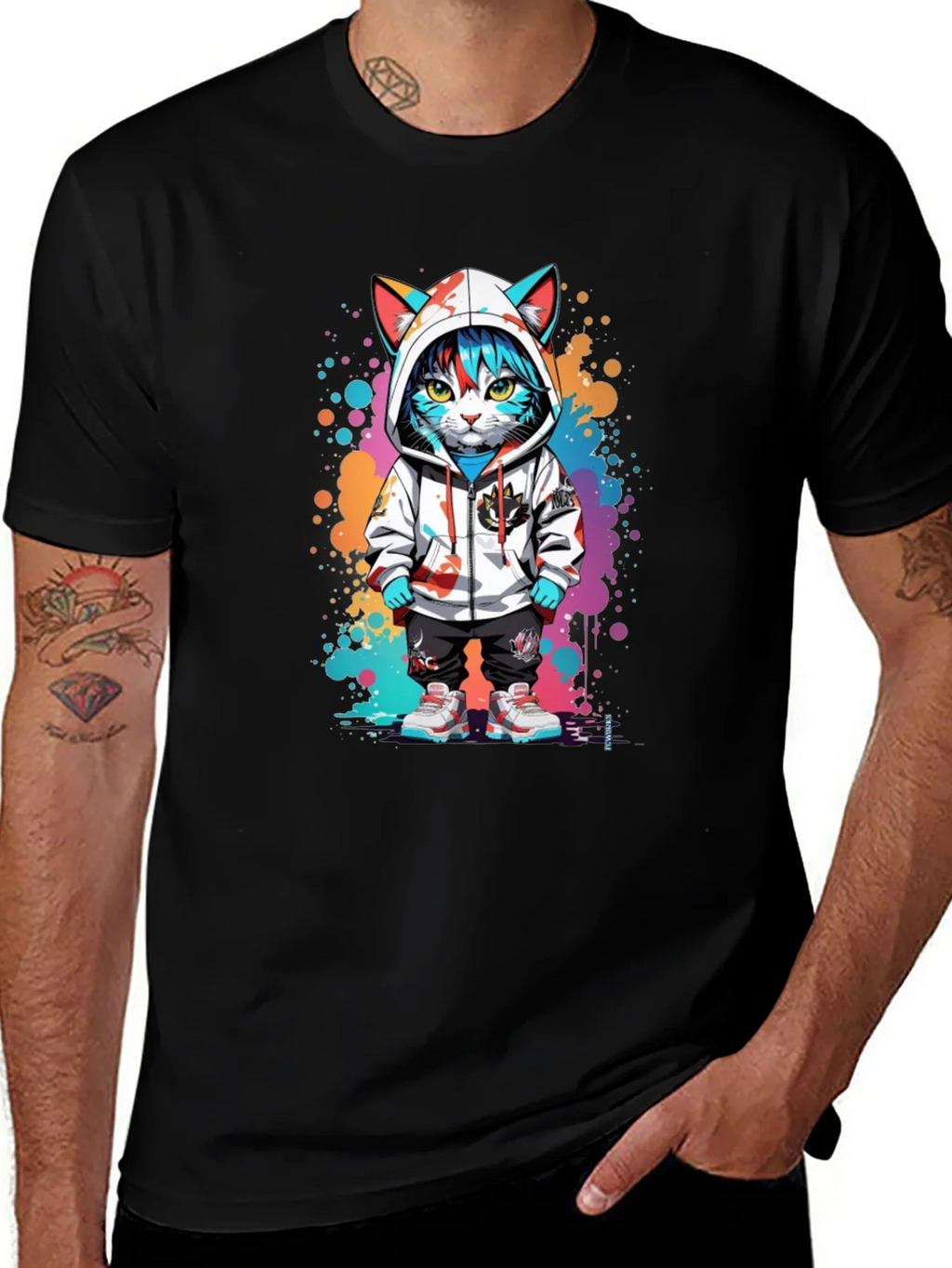 Urban Cat Art T-Shirt product image 1