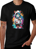 Urban Cat Art T-Shirt product image 1