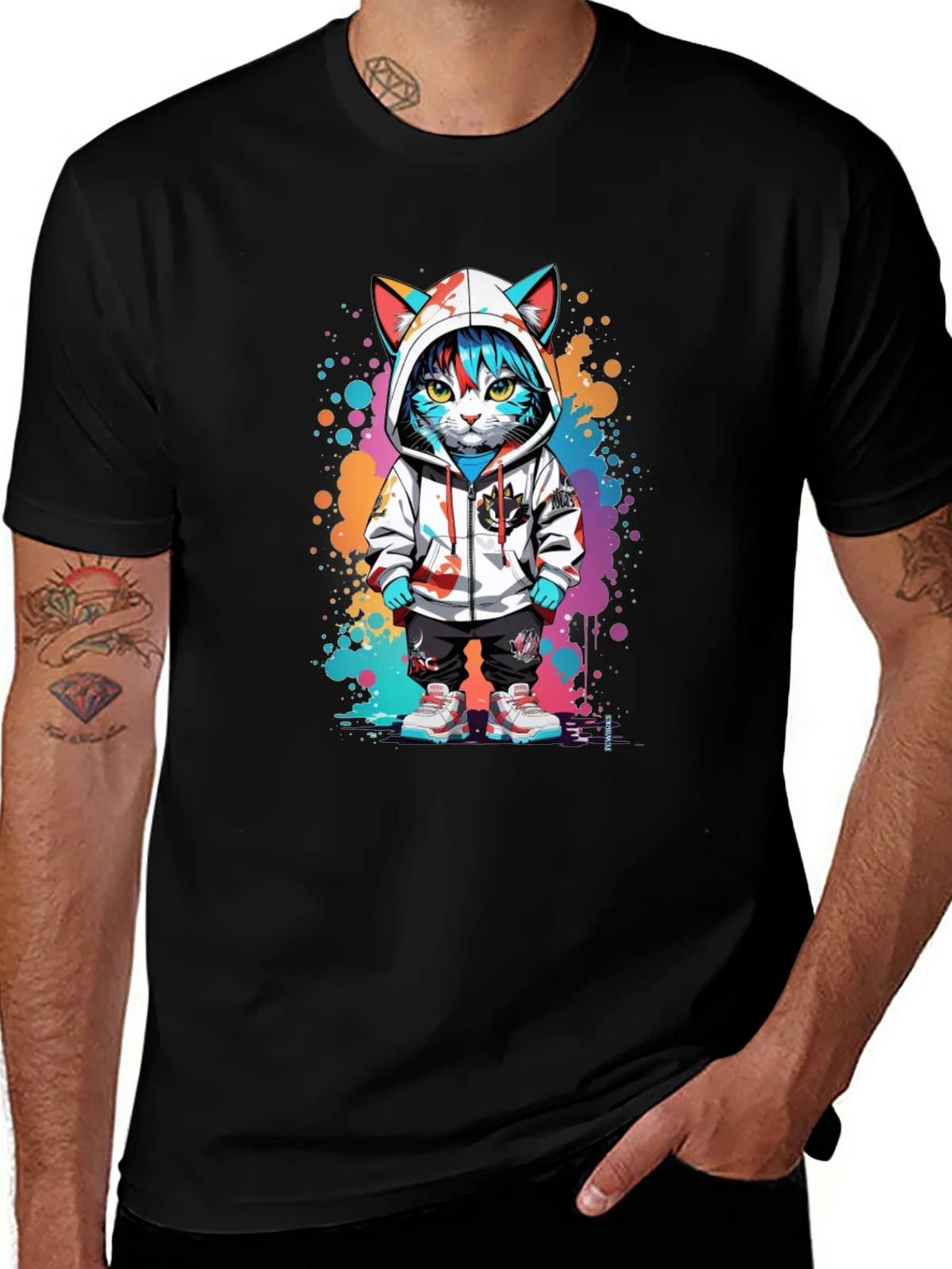 Urban Cat Art T-Shirt product image 1