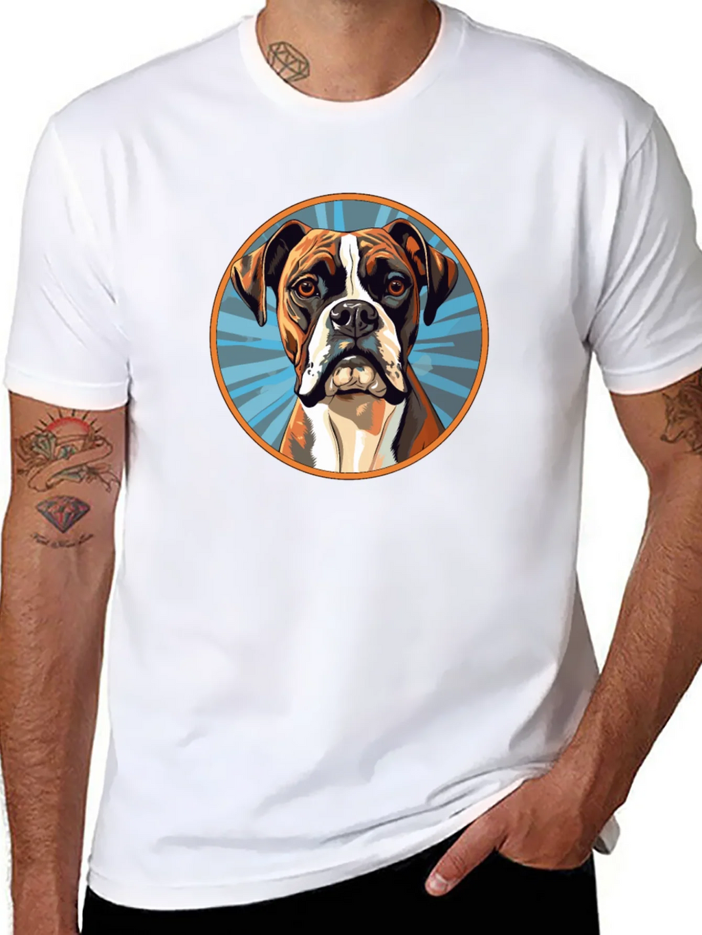 Boxer Dog Graphic Tee - Cool Canine T-Shirt product image 3
