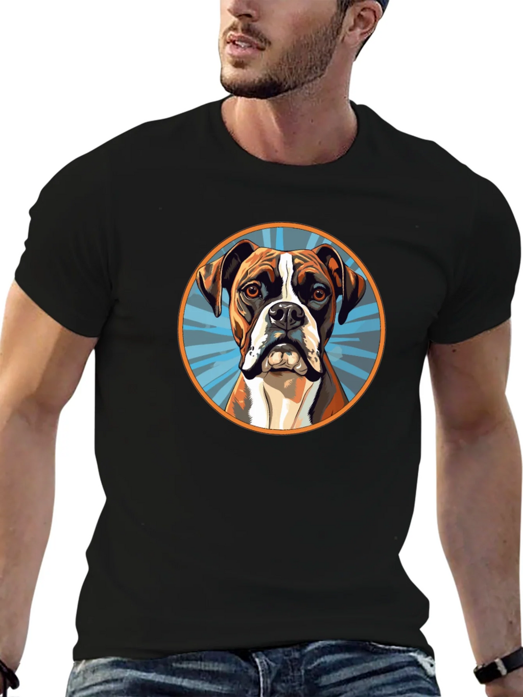 Boxer Dog Graphic Tee - Cool Canine T-Shirt product image 2