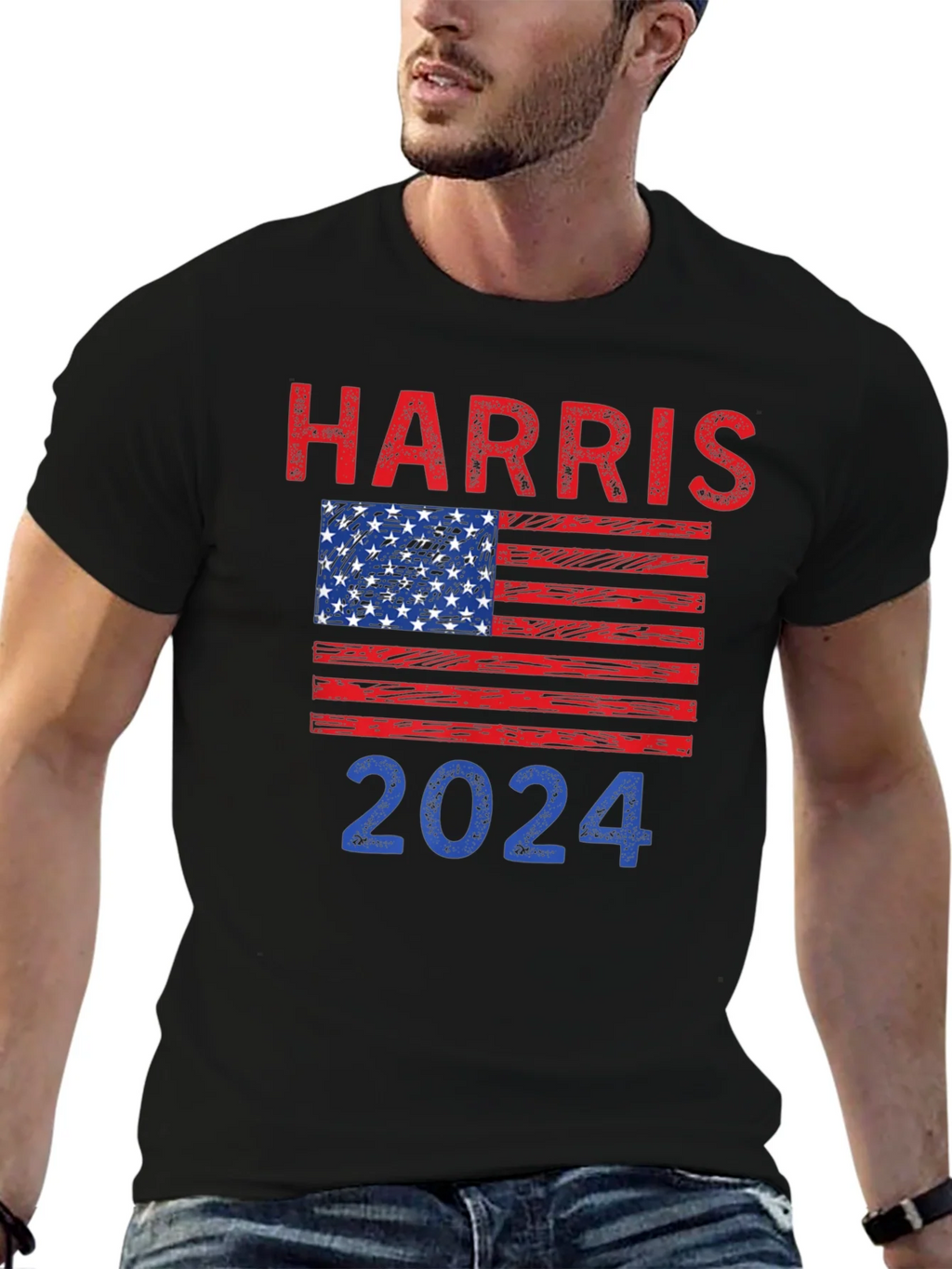 Harris 2024 USA Flag Graphic Tee product image 3