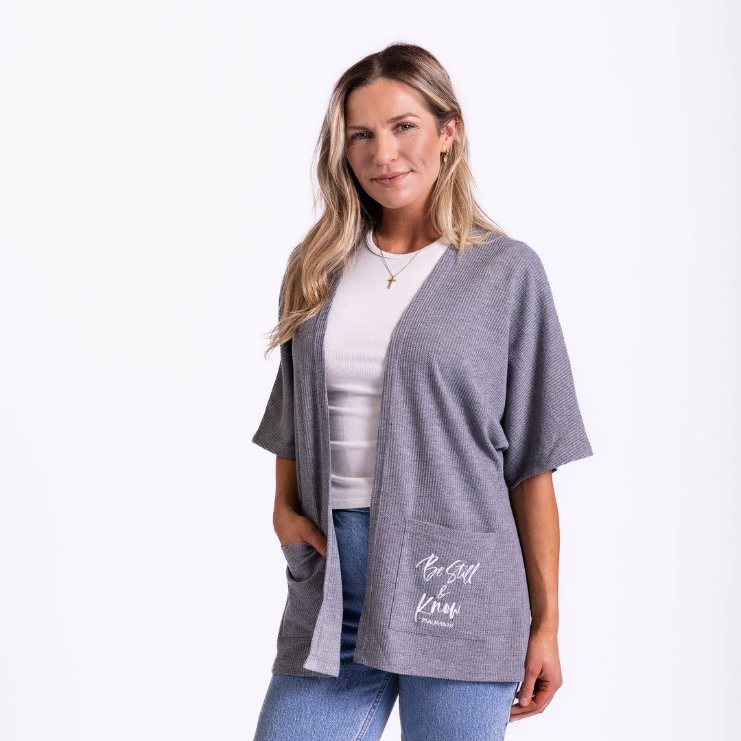 Be Still Waffle Knit Kimono product image 6