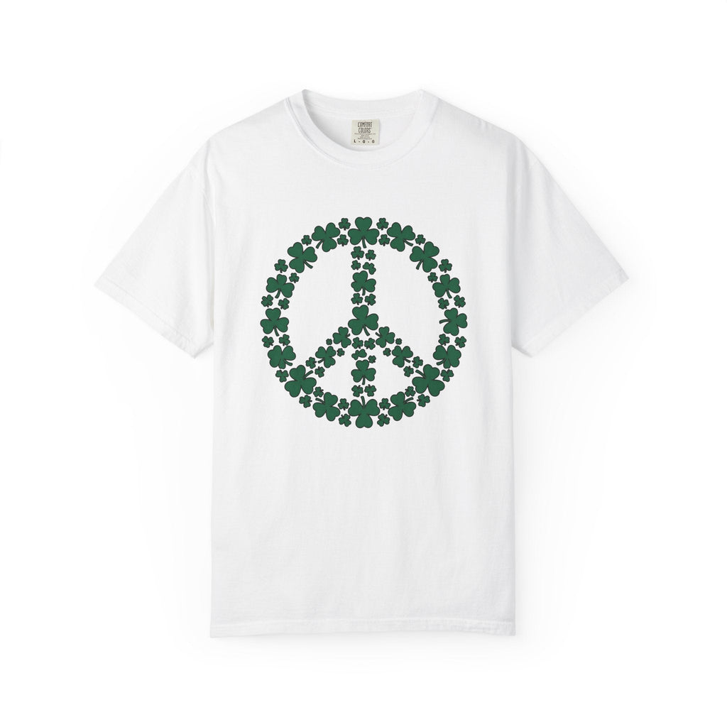 Shamrock Peace Logo Shirt St Patrick's Day Counterculture product image 1