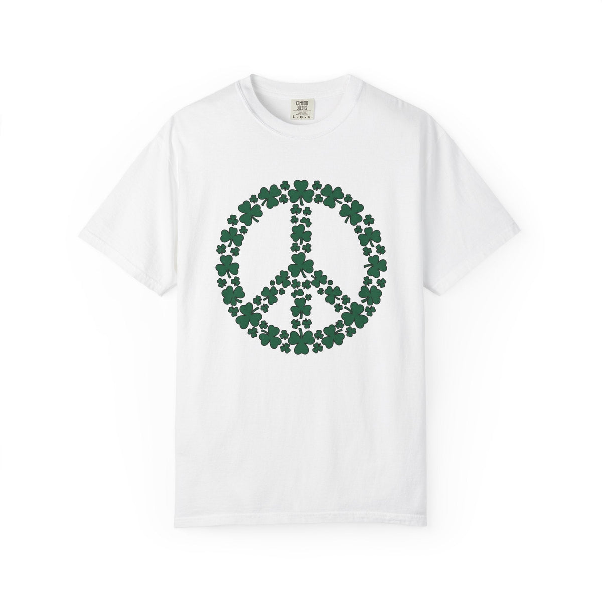Shamrock Peace Logo Shirt St Patrick's Day Counterculture product image 1