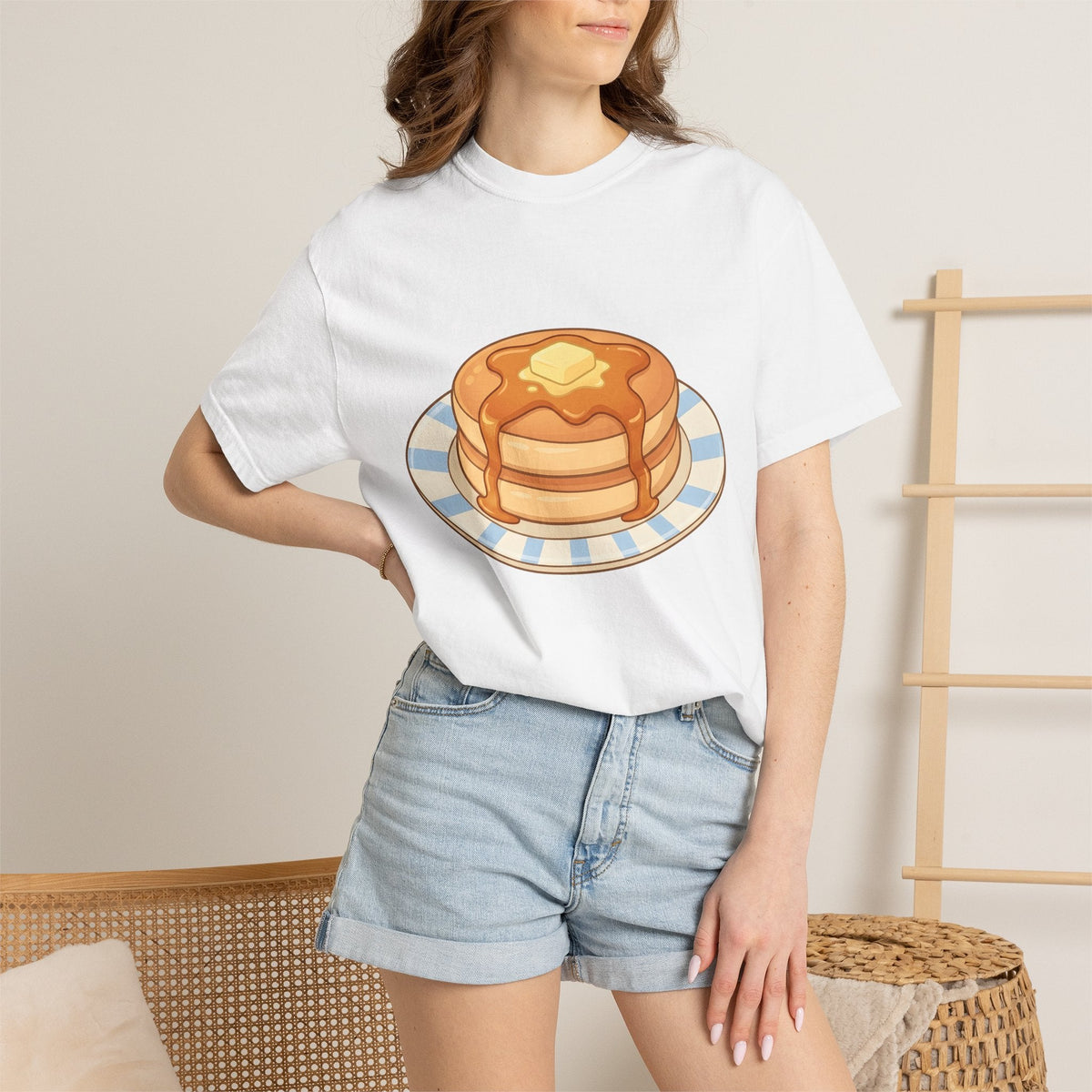 Pancake Pile Shirt Desserts Brunch Unisex Gift Cute Tee product image 6