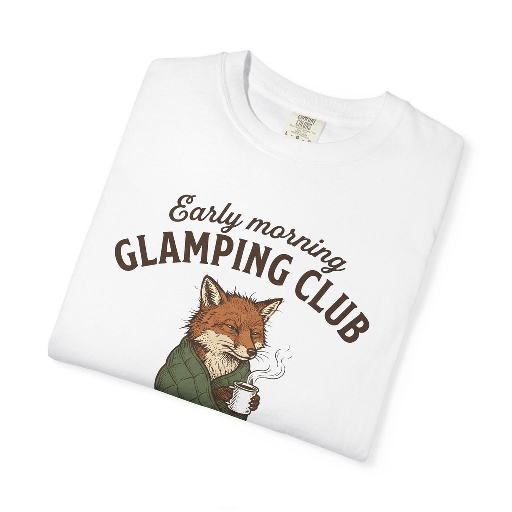Fox Coffee Shirt Camping Animal Unisex Gift Hand Drawn Tee product image 5