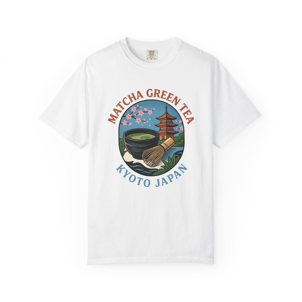 Matcha Tea Bowl Shirt Drinks Japan Unisex Gift Vintage Tee product image 1