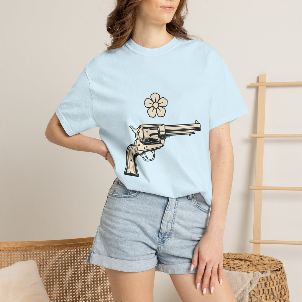 Western Pistol Shirt Cowgirl Cowboy Gift Women Retro Tee product image 9