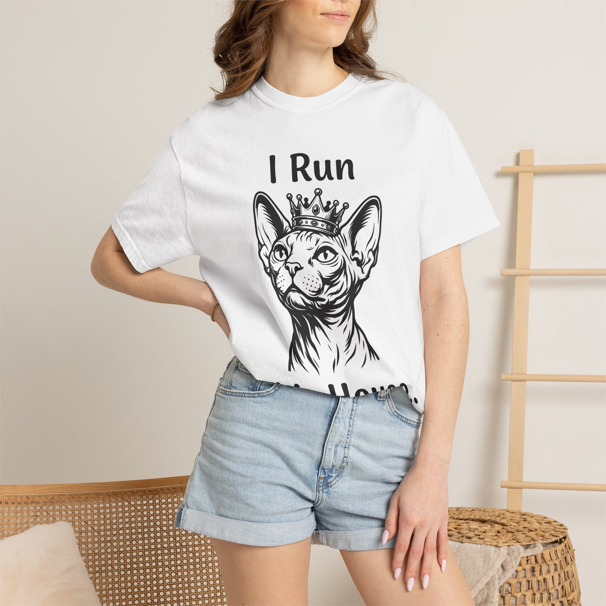Sphynx Feline Shirt Cat Satire Unisex Gift Contour Tee product image 6