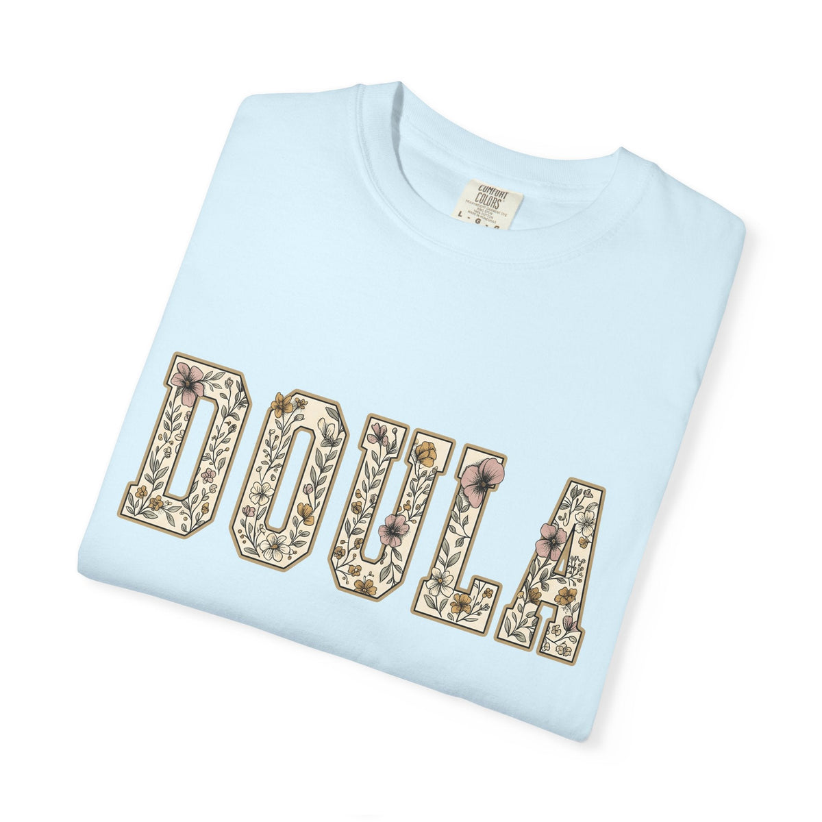 Botanical Block Letters Shirt Doula Bouquet Unisex Gift product image 8