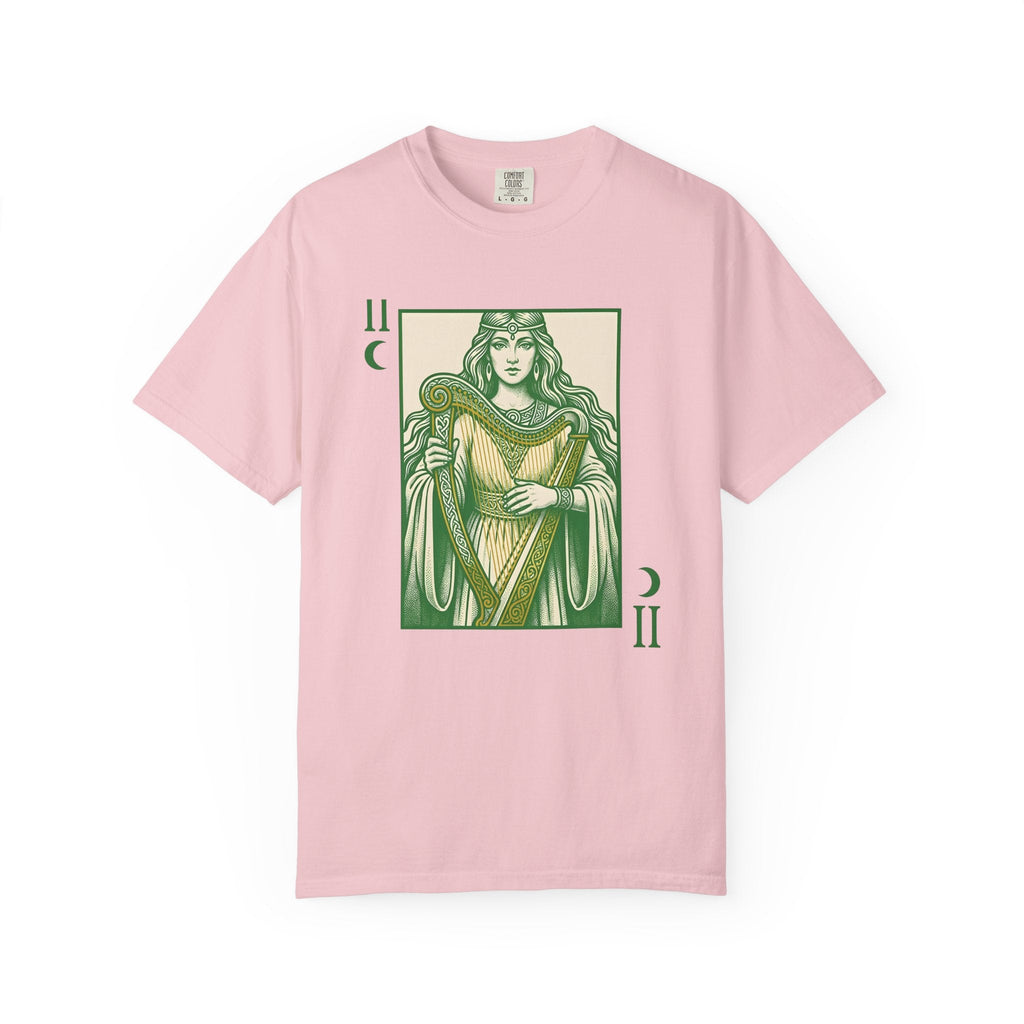 Celtic Goddess Harp Shirt St. Patrick's Day Myth Gift Women product image 3
