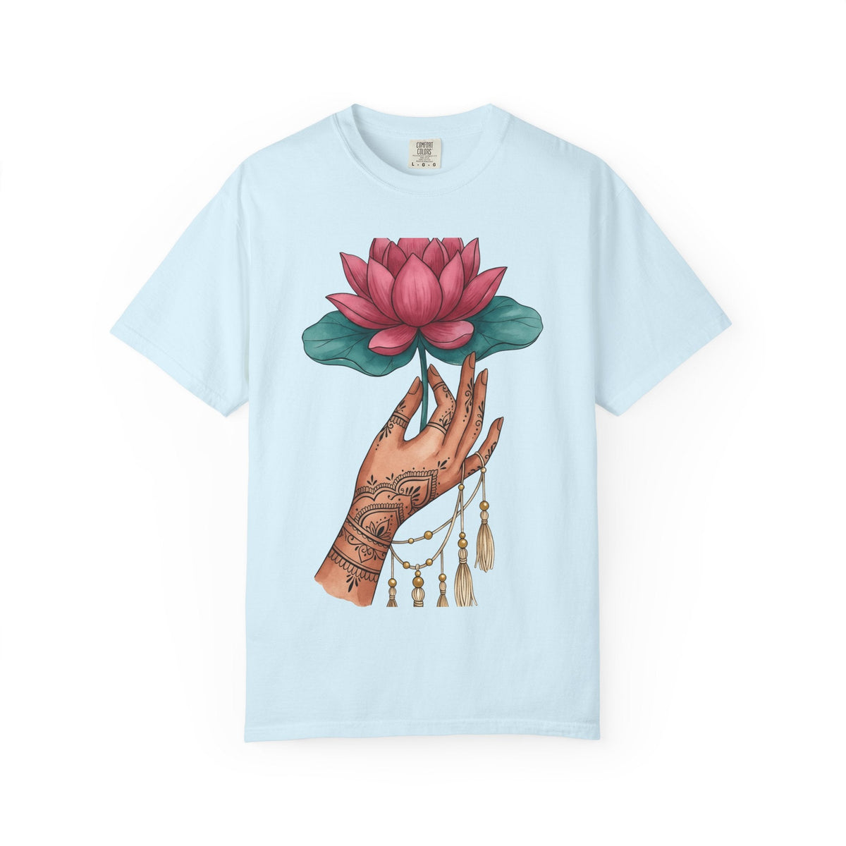 Lotus Fingers Shirt Boho Chic Spirituality Gift Women product image 2