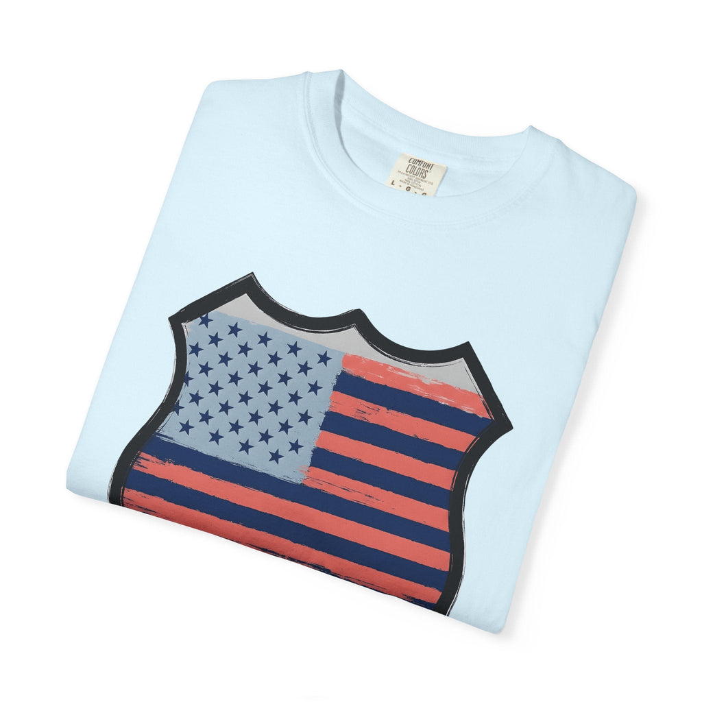 American Flag Badge Shirt America Patriotic Unisex Gift product image 8