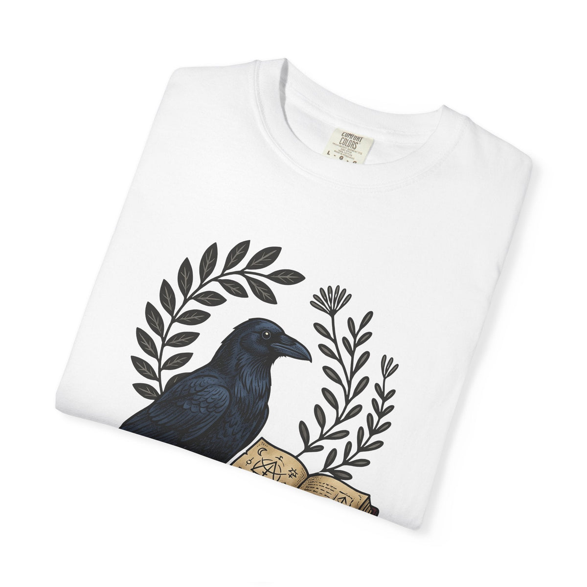 Crow Journal Retro T-Shirt – Halloween Magic Occult Sketch product image 5