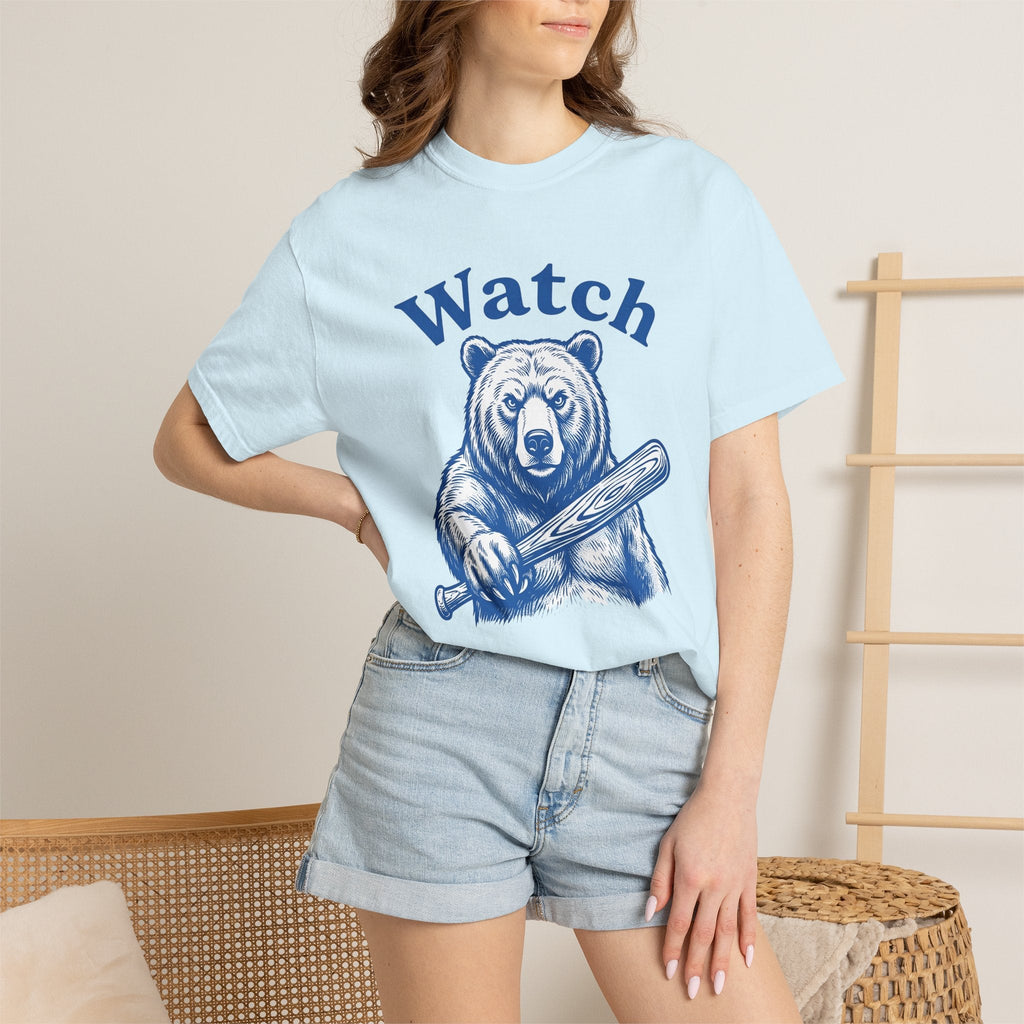Bear Baseball Bat Shirt Sports Unisex Gift Vintage Tee product image 10