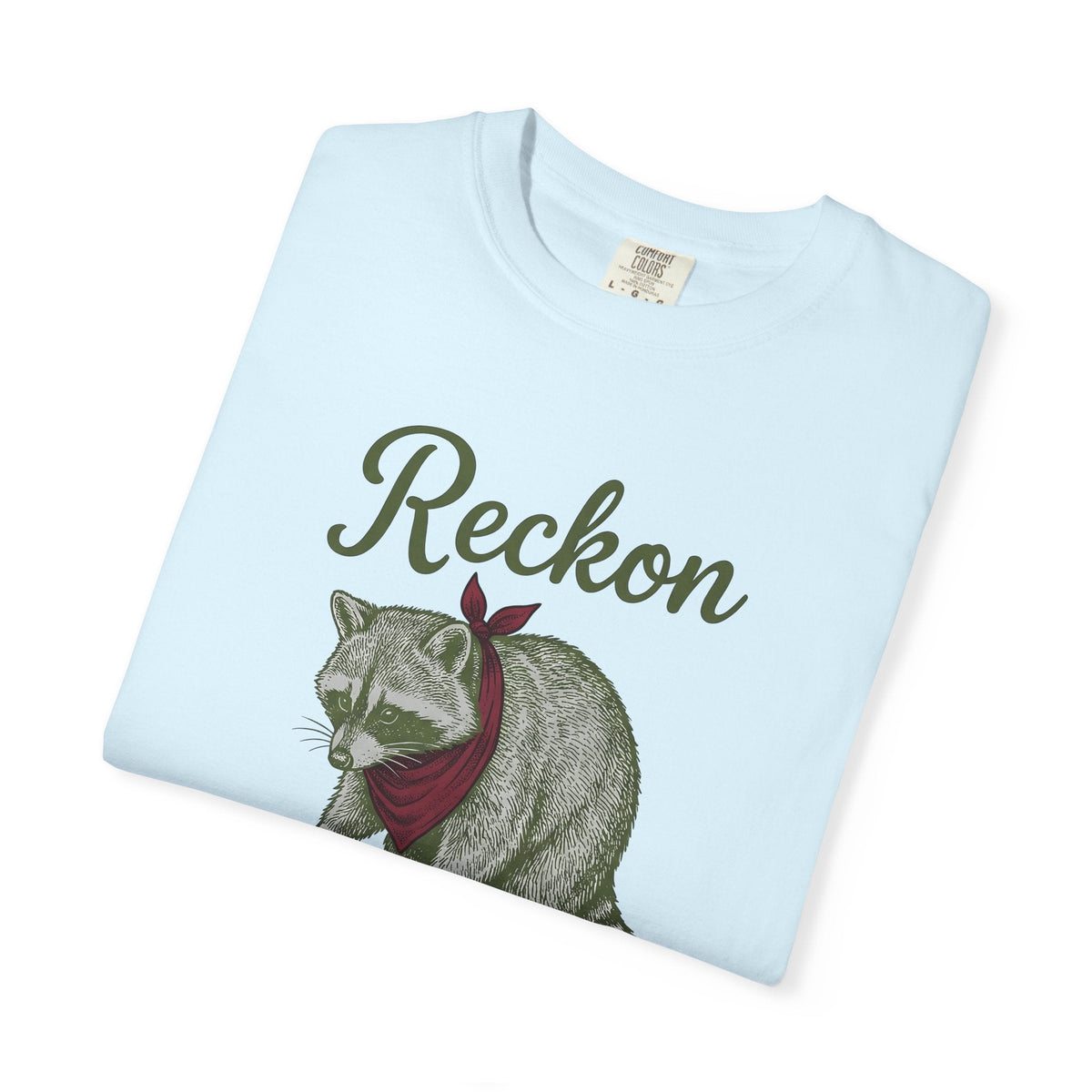 Raccoon Scarf Retro T-Shirt – Funny Cozy Wildlife Sketch product image 8