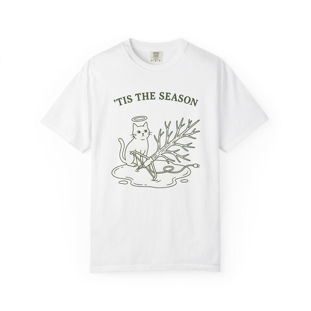 Kitty Tree Shirt Christmas Pet Shop Unisex Gift Cartoon Tee product image 1